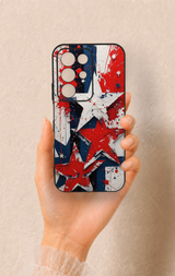 Realme C85 5G Uyumlu Star Flag Desenli Silikon Kılıf