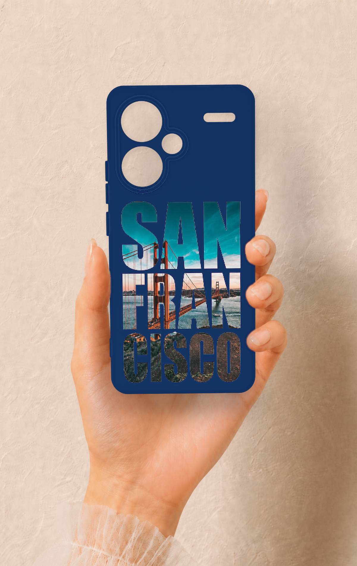 Redmi Note 13 Pro Plus Uyumlu San Francisco Desenli Silikon Kılıf