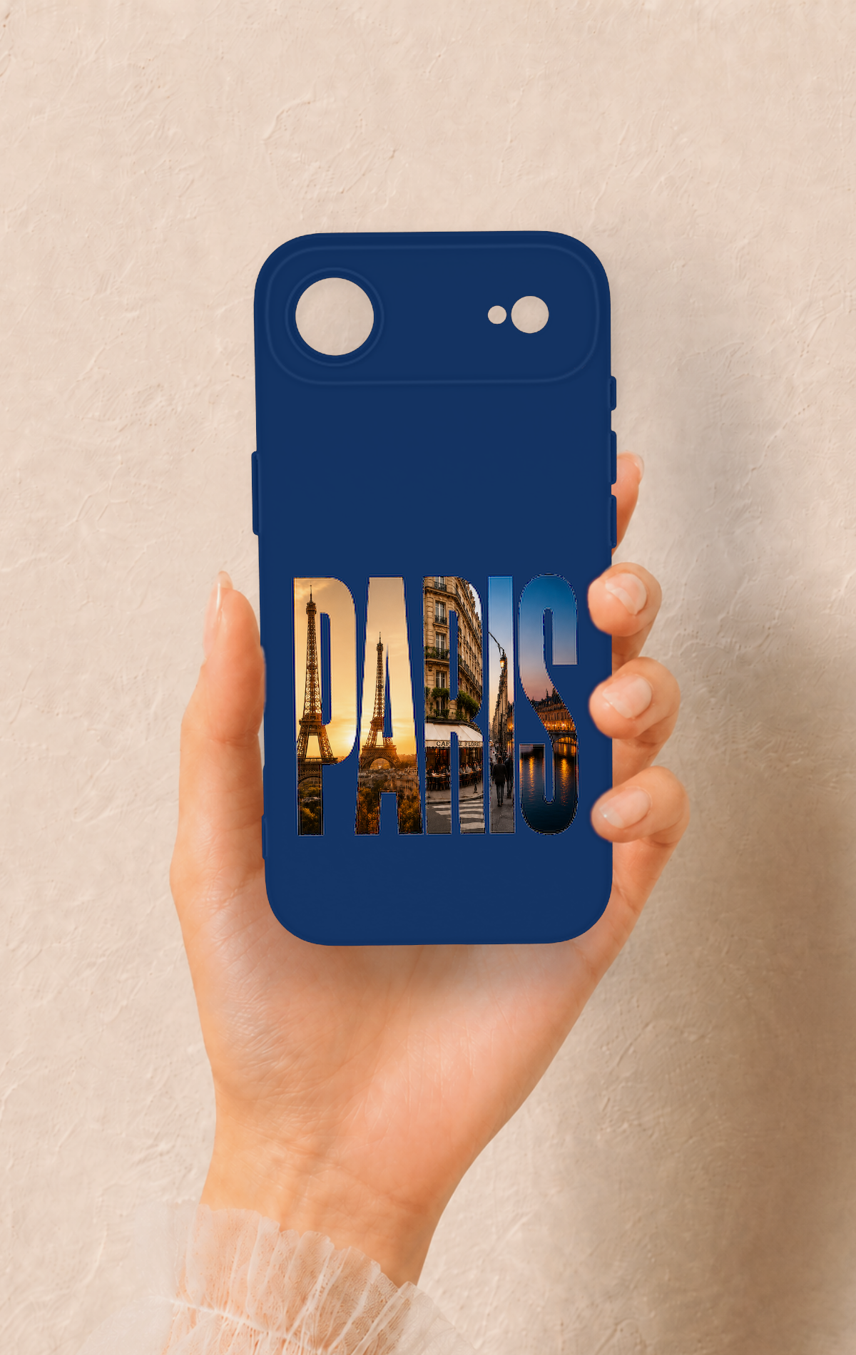 iPhone 17 Air Uyumlu Paris Desenli Silikon Kılıf
