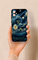 Samsung A05 Uyumlu Yıldızlı Gece Desenli Silikon Kılıf