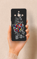 Realme 11 Pro Uyumlu Rubik Küb Desenli Silikon Kılıf