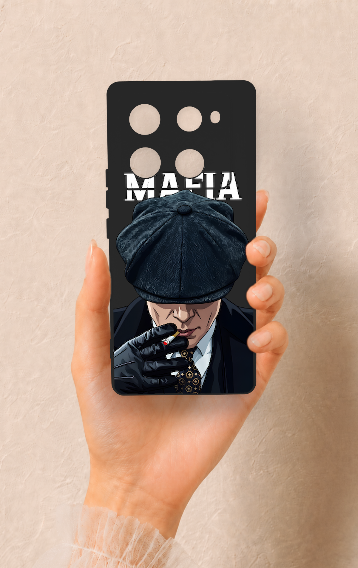 İnfinix Note 40 Pro Uyumlu MAFIA Desenli Silikon Kılıf
