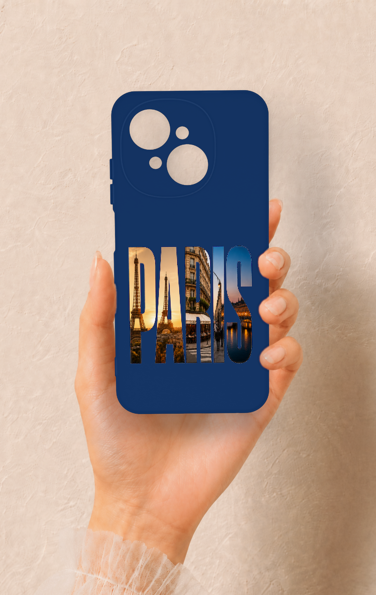Tecno Spark Go1 Uyumlu Paris Desenli Silikon Kılıf