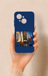 Tecno Spark Go1 Uyumlu Paris Desenli Silikon Kılıf