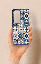 Vivo V30 Uyumlu Mozaik Çini Desenli Silikon Kılıf