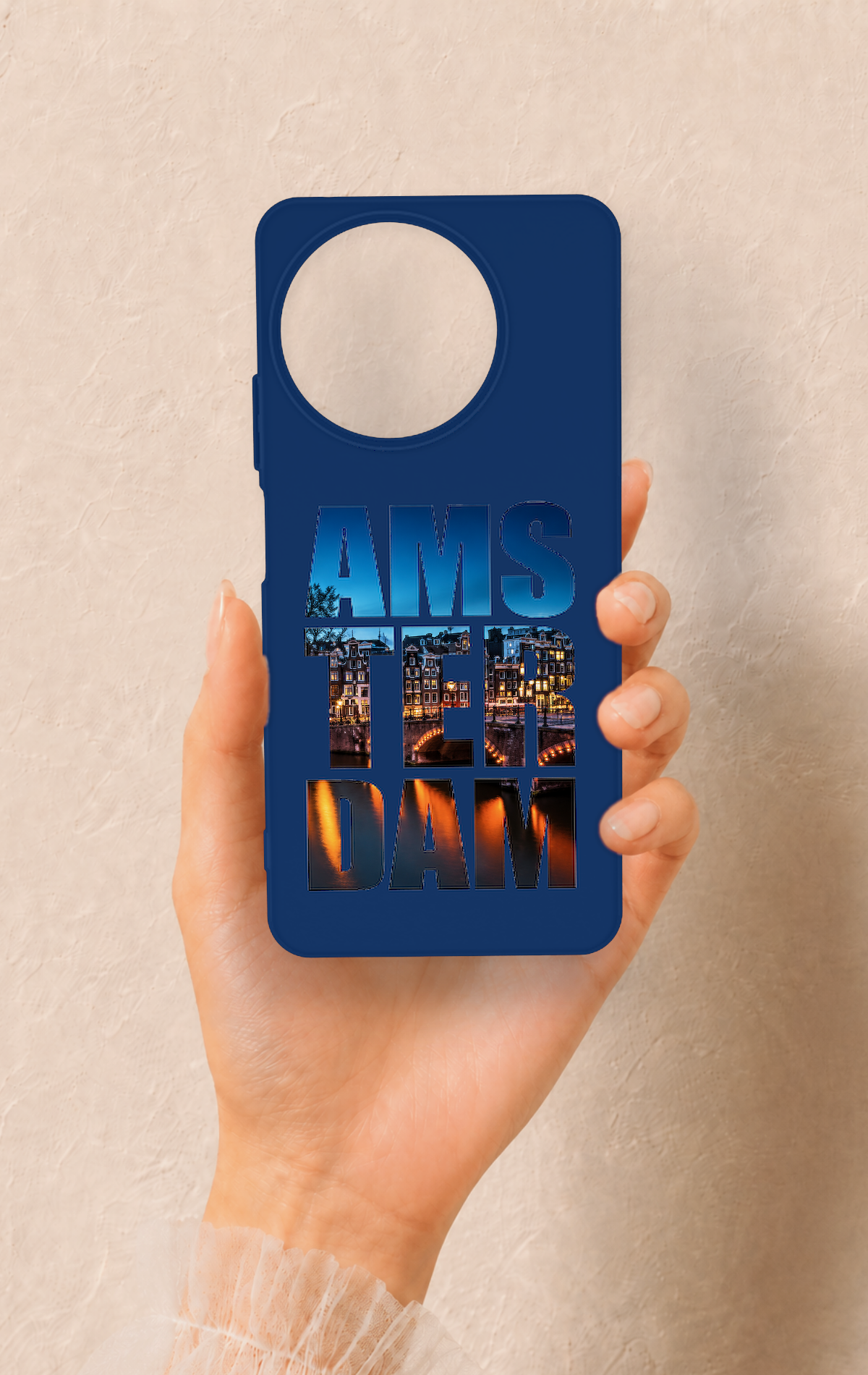Realme 11 Uyumlu Amsterdam Desenli Silikon Kılıf