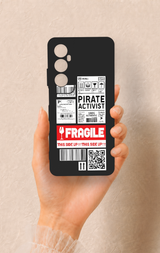 Realme C65 Uyumlu Fragile Desenli Silikon Kılıf