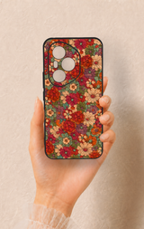 Honor 400 Pro Uyumlu Pastel Çiçek Bahçesi Desenli Silikon Kılıf