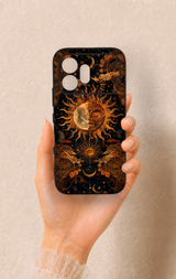 Honor 600 Uyumlu Mistik Güneş Desenli Silikon Kılıf