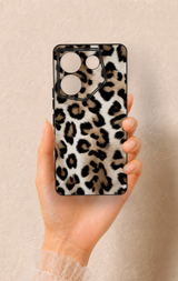 Tecno Caman 20 Pro 5G Uyumlu Leopar Derisi Desenli Silikon Kılıf