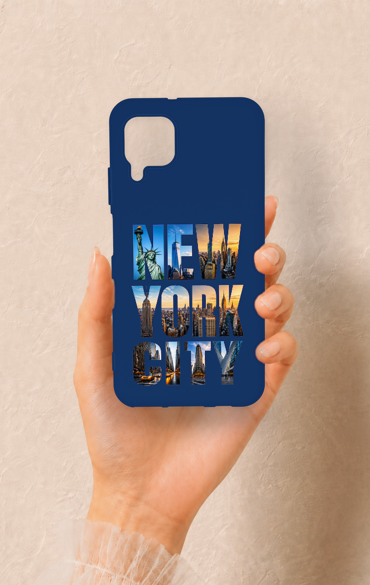 Huawei P40 Lite Uyumlu New York City Desenli Silikon Kılıf