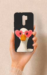 Redmi 9 Uyumlu Aşık Ördek Desenli Silikon Kılıf