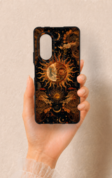 Huawei Nova 9Se Uyumlu Mistik Güneş Desenli Silikon Kılıf