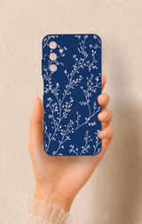 Samsung A05s Uyumlu İnce Yaprak Dalı Desenli Silikon Kılıf
