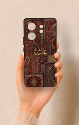 İnfinix Zero 30 Uyumlu Vintage Halı Desenli Silikon Kılıf