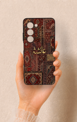 Oppo A5 5G Uyumlu Vintage Halı Desenli Silikon Kılıf