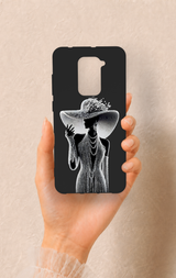 Redmi Note 9 Uyumlu Lady Desenli Silikon Kılıf