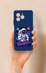 Omix X7 Uyumlu Astronot DJ Desenli Silikon Kılıf