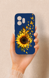 Honor 600 Uyumlu Ayçiçeği Desenli Silikon Kılıf