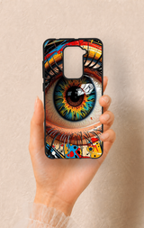 Redmi Note 9 Uyumlu Renkli Göz Bebeği Desenli Silikon Kılıf