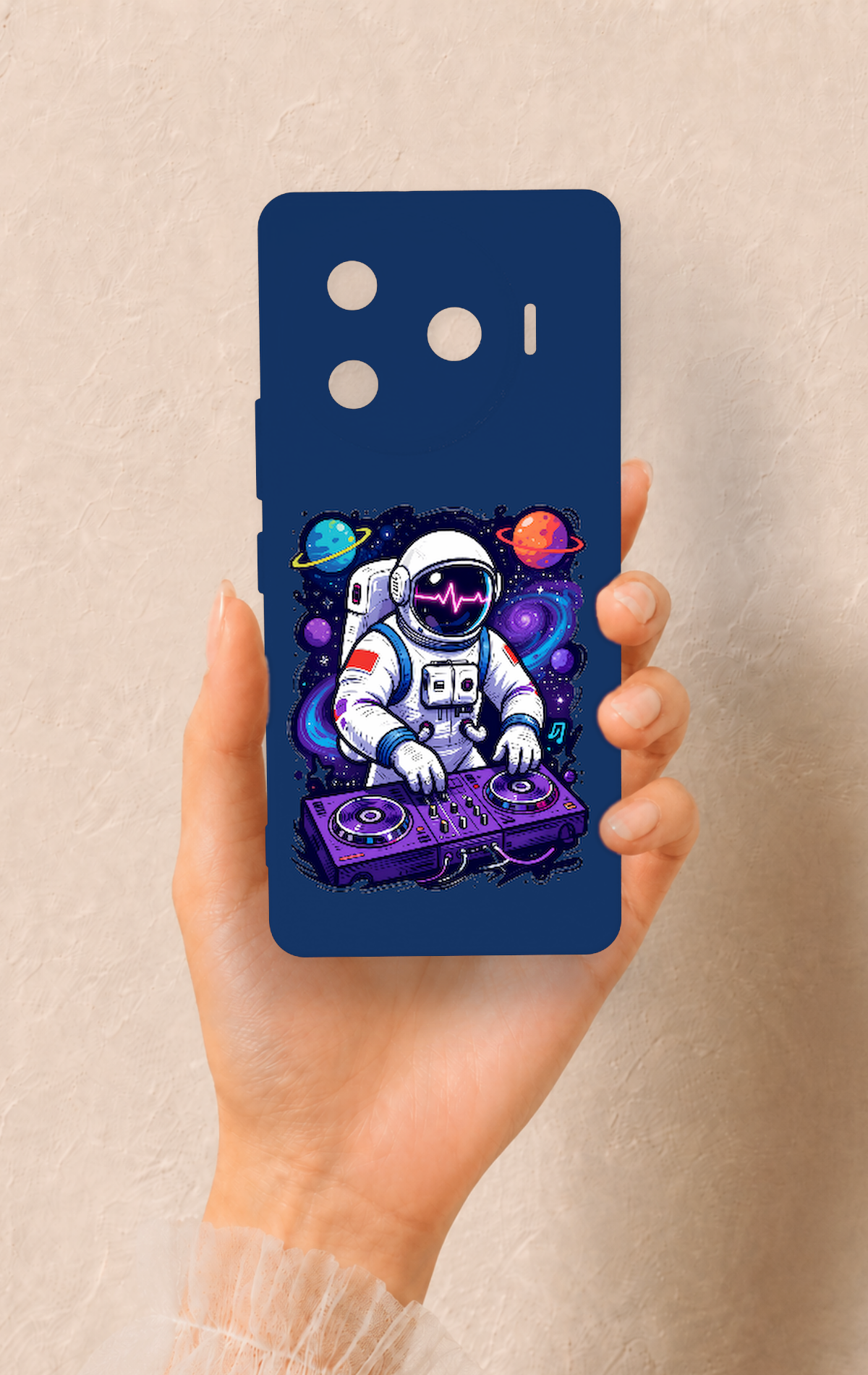 Tecno Camon 30 Pro 5G Uyumlu Astronot DJ Desenli Silikon Kılıf