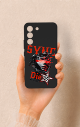 Samsung S22 Uyumlu Sync Die Desenli Silikon Kılıf
