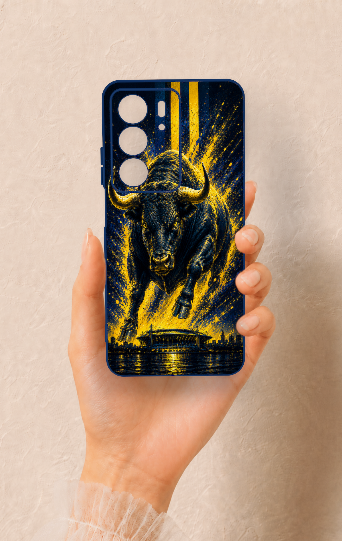 Realme C75 Uyumlu Kadiköy Boğası Desenli Silikon Kılıf