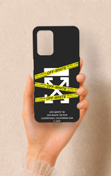 Oppo A54 Uyumlu Off White Desenli Silikon Kılıf