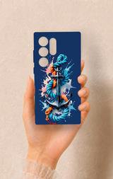 Samsung S24 Ultra Uyumlu Anchor Desenli Silikon Kılıf