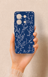 Redmi Note 13 Pro 5G Uyumlu İnce Yaprak Dalı Desenli Silikon Kılıf