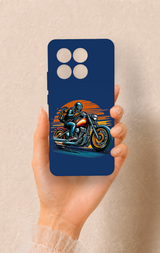 Poco X6 Pro Uyumlu Moto Rider Desenli Silikon Kılıf