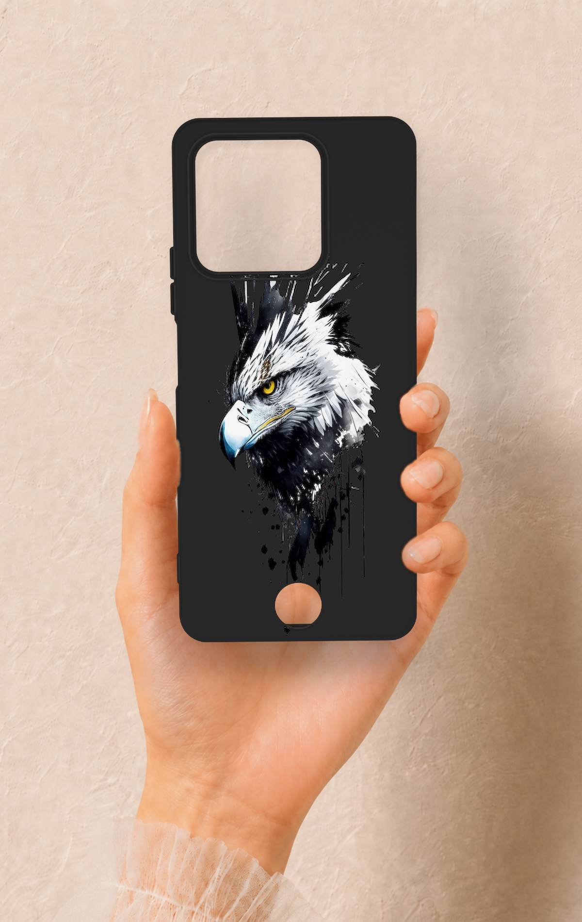 Reeder S71 Uyumlu Bald Eagle Desenli Silikon Kılıf