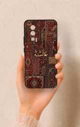 Poco F5 Pro Uyumlu Vintage Halı Desenli Silikon Kılıf