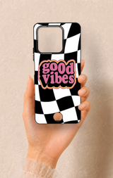 Reeder S71 Uyumlu Black Good Vibes Desenli Silikon Kılıf
