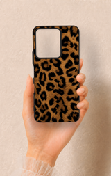 Vivo Y35 Uyumlu Koyu Leopar Deri Desenli Silikon Kılıf