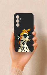 Samsung S23Fe Uyumlu Cool Dalmaçyalı Desenli Silikon Kılıf