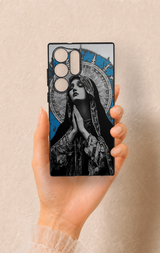 Samsung S23 Ultra Uyumlu Rahibe Desenli Silikon Kılıf