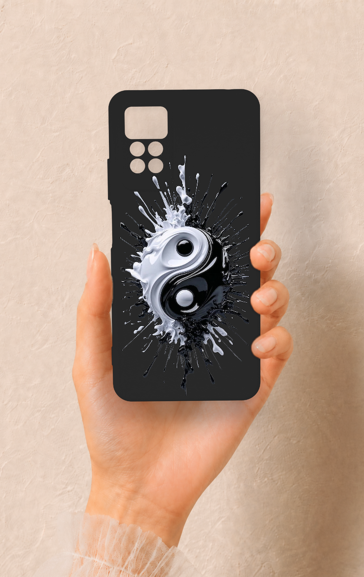 Redmi Note 11 Pro 4G Uyumlu İyi ve Kötü Desenli Silikon Kılıf