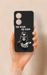 Oppo A60 Uyumlu No Pain No Gain Desenli Silikon Kılıf