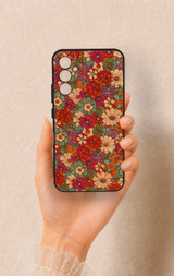 Samsung A34 Uyumlu Pastel Çiçek Bahçesi Desenli Silikon Kılıf
