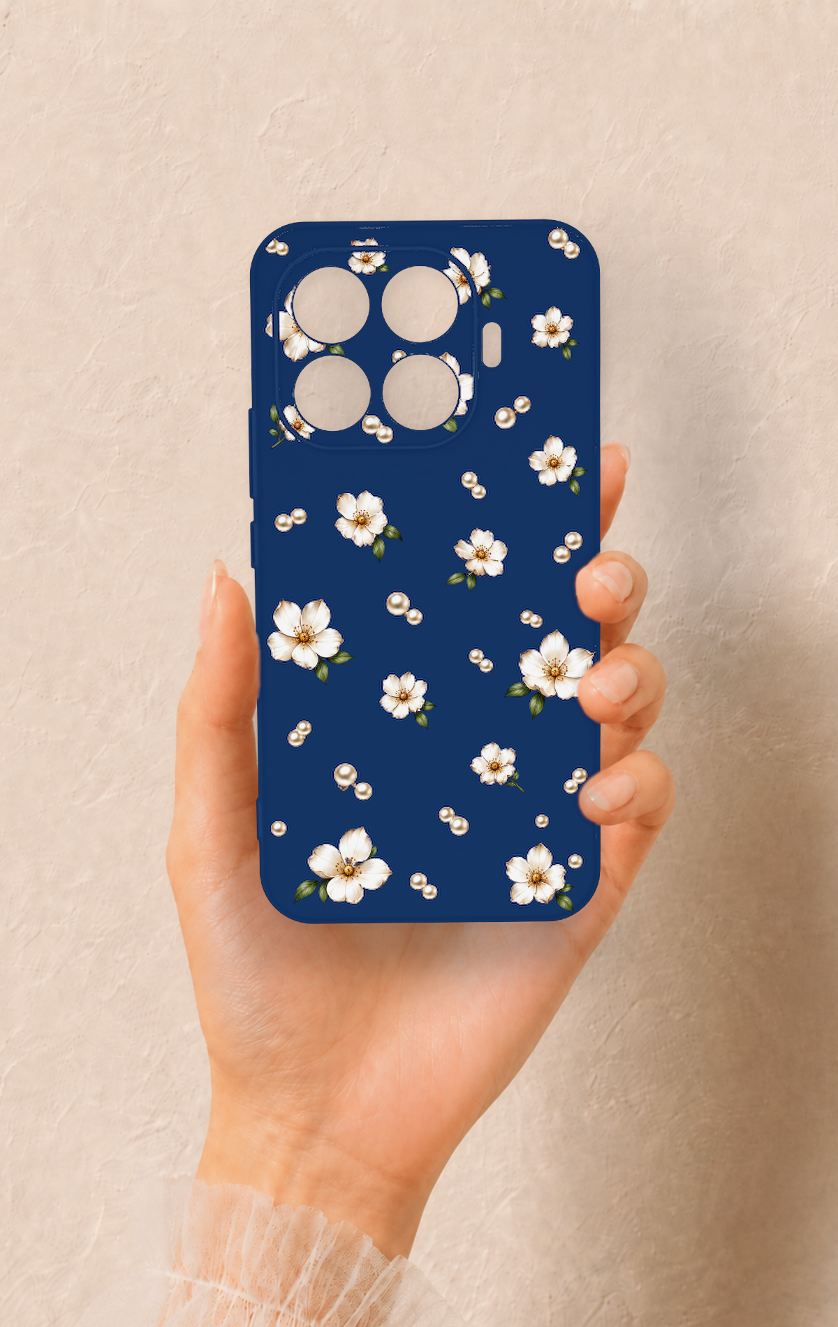 Mi 17T Pro 5G Uyumlu Papatya İnci Desenli Silikon Kılıf