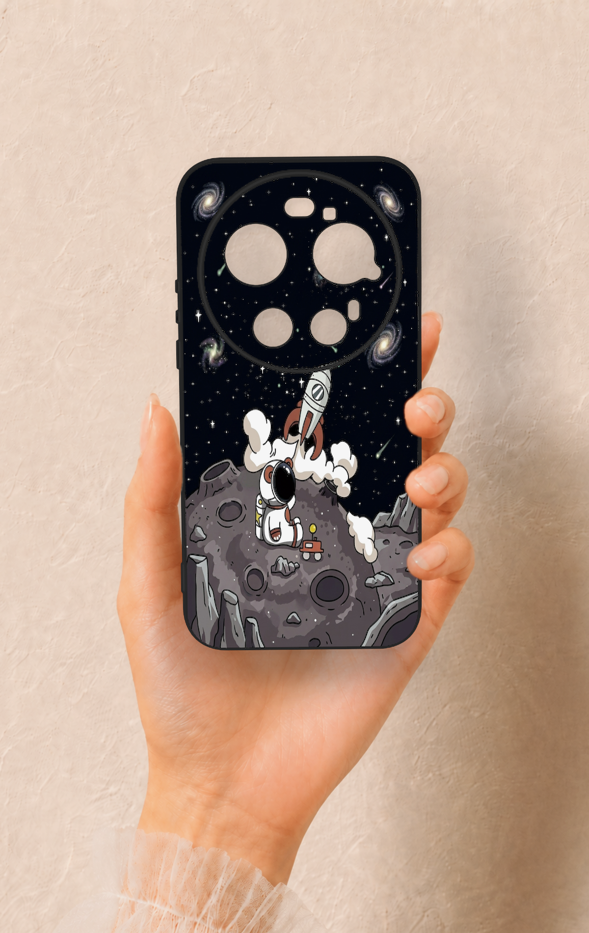 Mi 17 Ultra Uyumlu Uzay Astronot Desenli Silikon Kılıf