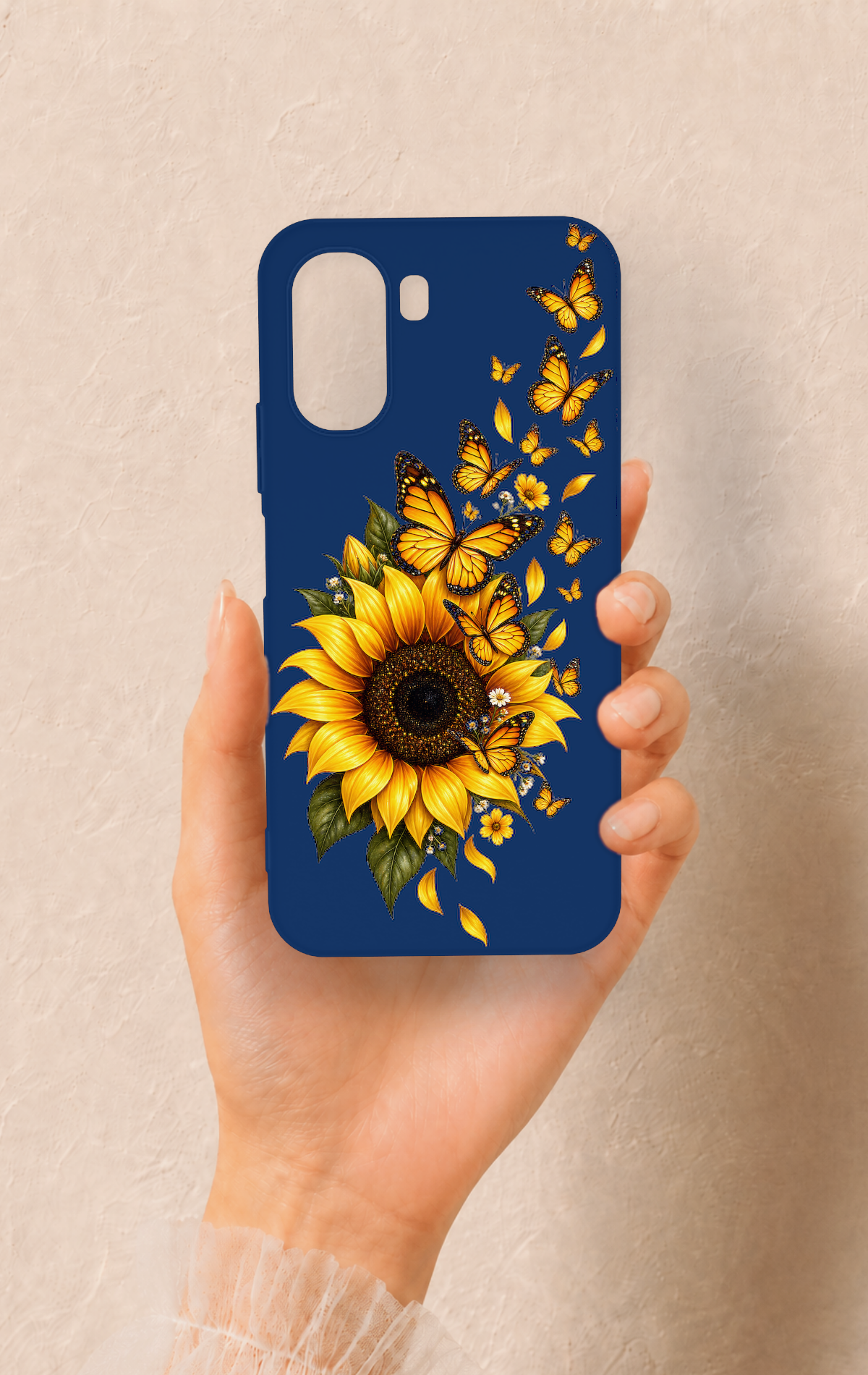 Oppo A6T Uyumlu Ayçiçeği Desenli Silikon Kılıf