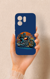 Vivo V70 5G Uyumlu Moto Rider Desenli Silikon Kılıf