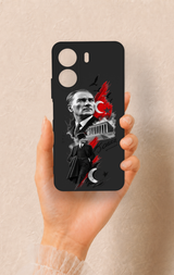 Redmi 13C Uyumlu Atatürk Anıtkabir Desenli Silikon Kılıf