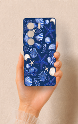Tecno Camon 40 4G Uyumlu Deniz Kabuğu Desenli Silikon Kılıf