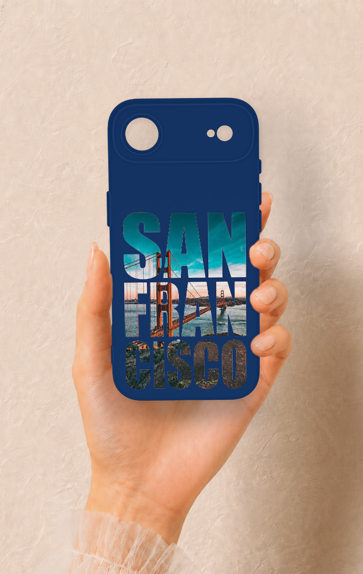 iPhone 17 Air Uyumlu San Francisco Desenli Silikon Kılıf