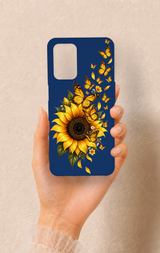 Oppo A54 Uyumlu Ayçiçeği Desenli Silikon Kılıf