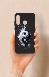 Huawei P30 Lite Uyumlu İyi ve Kötü Desenli Silikon Kılıf