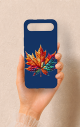 Tecno Spark Slim Uyumlu Renkli Yaprak Desenli Silikon Kılıf